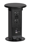 Lew Electric PUR20-DB SPill Proof Counter Pop UP W/ 20A GFI Receptacle, Dark Bronze
