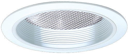 ELCO Lighting EL752W 7 Inch Baffle with Regressed Prismatic Lens White Finish