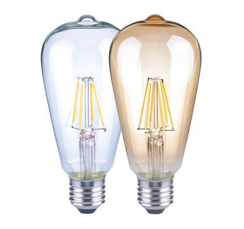 Westgate ST19-FLA-5W-27K-D-CL 5W LED Filament A19 Bulb Clear Glass Finish - 120V