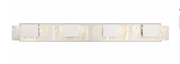 Eurofase Lighting 45347-027 Kasha 37 inch Modern 4-LED Bath Vanity Wall Light, Chrome/Nickel Finish