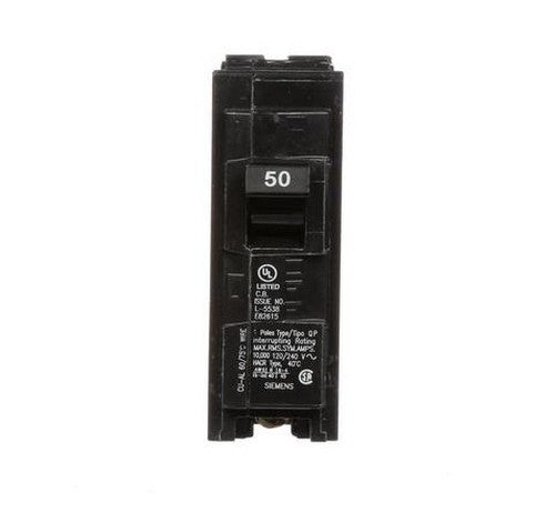 Siemens Q150 50 Amp Thermal Magnetic Plug-In Circuit Breaker 10 KA 240 VAC - BuyRite Electric