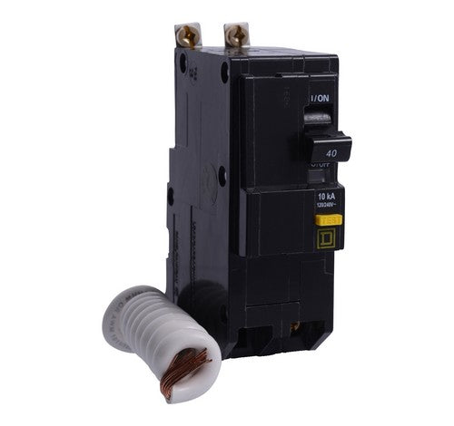 Square D QOB240GFI 40 Amp Miniature Circuit Breaker 10 KA 120~240 VAC - BuyRite Electric