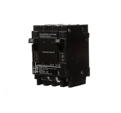 Siemens QSA2020SPD Two 20-Amp Single-Pole Type QP Surge Protection Circuit Breaker - BuyRite Electric