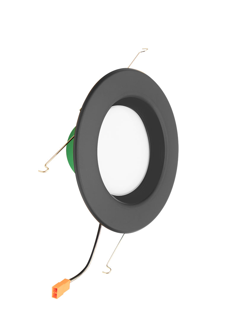 Westgate Lighting RDL6-ST-MCT5-BK, 6 Inch 14W 1140Lm Recess Trim 2700K/3000K/3500K/4000K/5000K Smooth Energy Star JA8 Black Finish