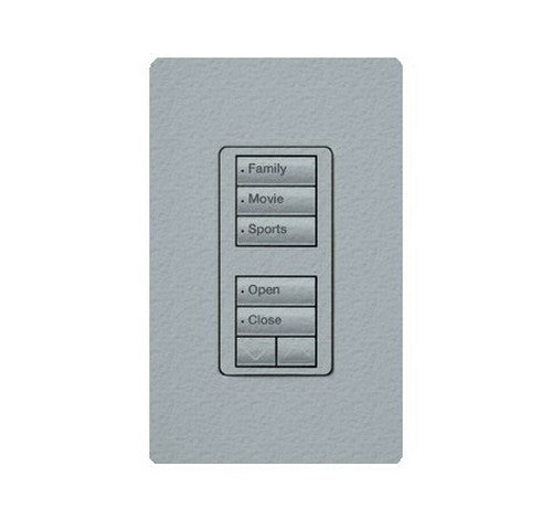 Lutron RRD-W1RLD-TQ RadioRA 2 Wall-mount Designer keypad - dual group 3-button and 2-button with raise/lower 120 VAC