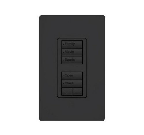 Lutron RRD-W1RLD-TQ RadioRA 2 Wall-mount Designer keypad - dual group 3-button and 2-button with raise/lower 120 VAC