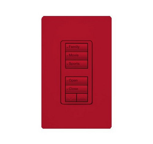 Lutron RRD-W1RLD-TQ RadioRA 2 Wall-mount Designer keypad - dual group 3-button and 2-button with raise/lower 120 VAC