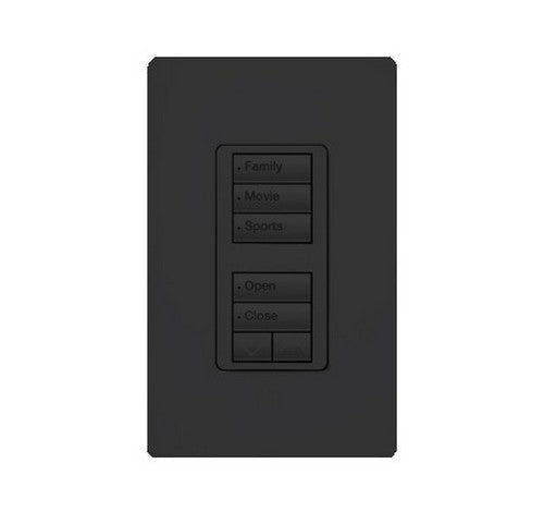 Lutron RRD-W1RLD-TQ RadioRA 2 Wall-mount Designer keypad - dual group 3-button and 2-button with raise/lower 120 VAC