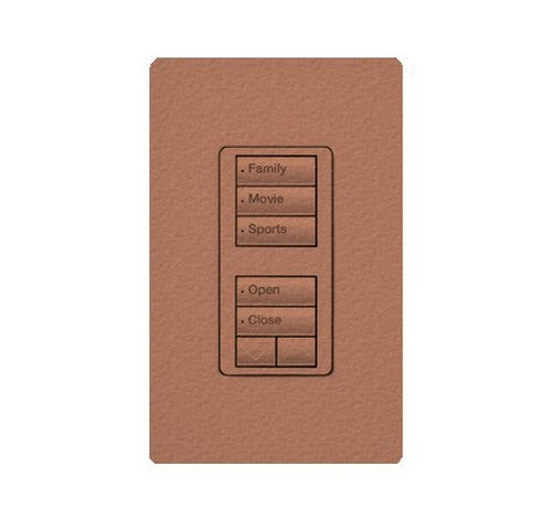 Lutron RRD-W1RLD-TQ RadioRA 2 Wall-mount Designer keypad - dual group 3-button and 2-button with raise/lower 120 VAC