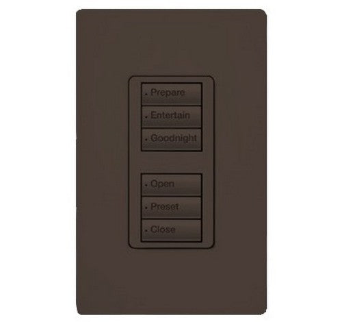 Lutron RRD-W3BD Series 0.5 Amp 3-Button Wall Mount with Prepaid Engraving Wireless Designer Keypad 120 VAC