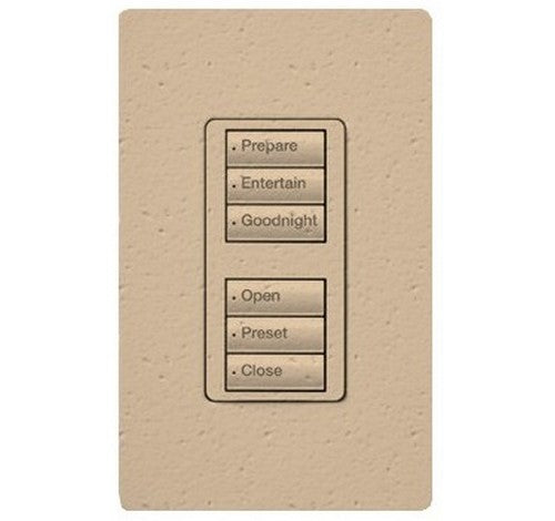 Lutron RRD-W3BD Series 0.5 Amp 3-Button Wall Mount with Prepaid Engraving Wireless Designer Keypad 120 VAC
