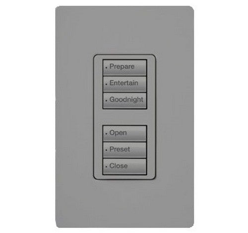 Lutron RRD-W3BD Series 0.5 Amp 3-Button Wall Mount with Prepaid Engraving Wireless Designer Keypad 120 VAC