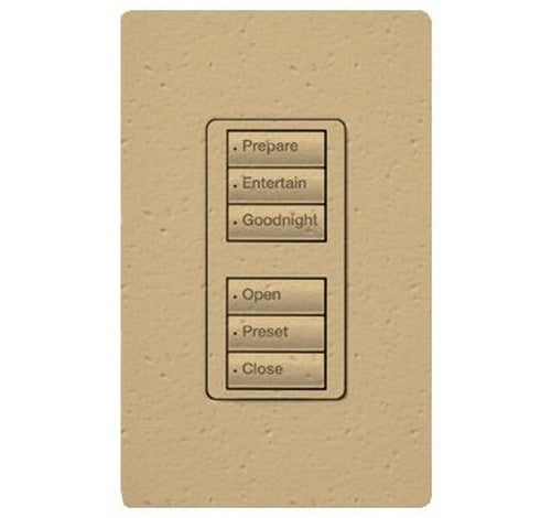 Lutron RRD-W3BD Series 0.5 Amp 3-Button Wall Mount with Prepaid Engraving Wireless Designer Keypad 120 VAC