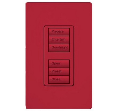 Lutron RRD-W3BD Series 0.5 Amp 3-Button Wall Mount with Prepaid Engraving Wireless Designer Keypad 120 VAC