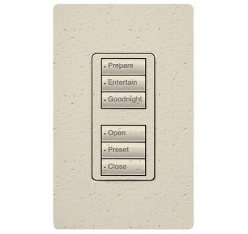 Lutron RRD-W3BD Series 0.5 Amp 3-Button Wall Mount with Prepaid Engraving Wireless Designer Keypad 120 VAC