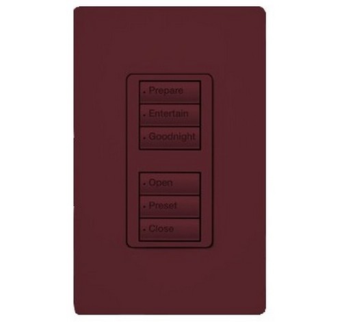 Lutron RRD-W3BD Series 0.5 Amp 3-Button Wall Mount with Prepaid Engraving Wireless Designer Keypad 120 VAC