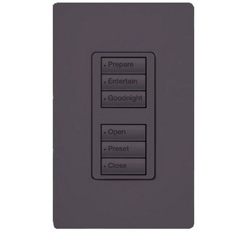 Lutron RRD-W3BD Series 0.5 Amp 3-Button Wall Mount with Prepaid Engraving Wireless Designer Keypad 120 VAC