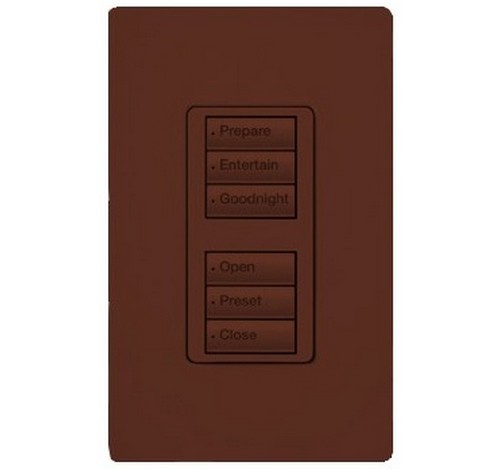 Lutron RRD-W3BD Series 0.5 Amp 3-Button Wall Mount with Prepaid Engraving Wireless Designer Keypad 120 VAC