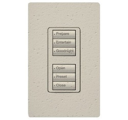 Lutron RRD-W3BD Series 0.5 Amp 3-Button Wall Mount with Prepaid Engraving Wireless Designer Keypad 120 VAC