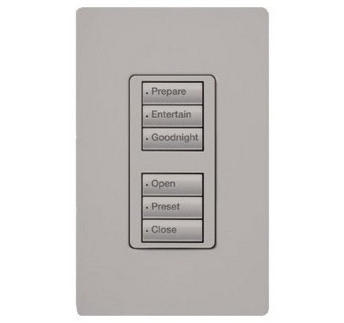 Lutron RRD-W3BD Series 0.5 Amp 3-Button Wall Mount with Prepaid Engraving Wireless Designer Keypad 120 VAC