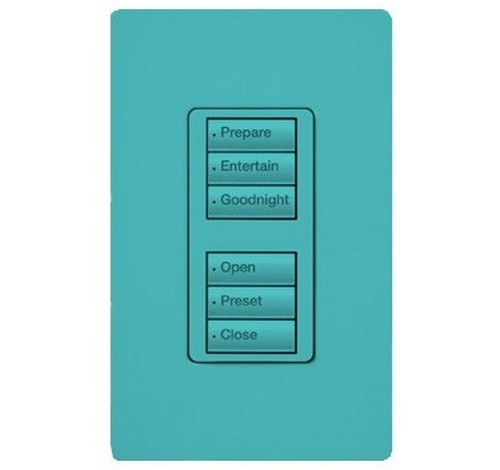 Lutron RRD-W3BD Series 0.5 Amp 3-Button Wall Mount with Prepaid Engraving Wireless Designer Keypad 120 VAC