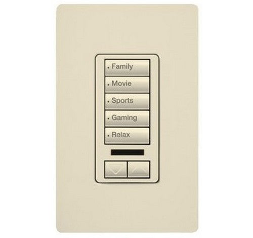 Lutron RRD-W5BRLIR Series RadioRA® 2 Maestro® Wall-Mount Designer Keypad 120 VAC