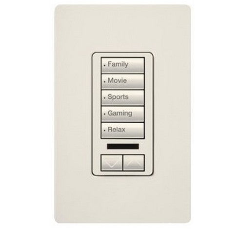 Lutron RRD-W5BRLIR Series RadioRA® 2 Maestro® Wall-Mount Designer Keypad 120 VAC