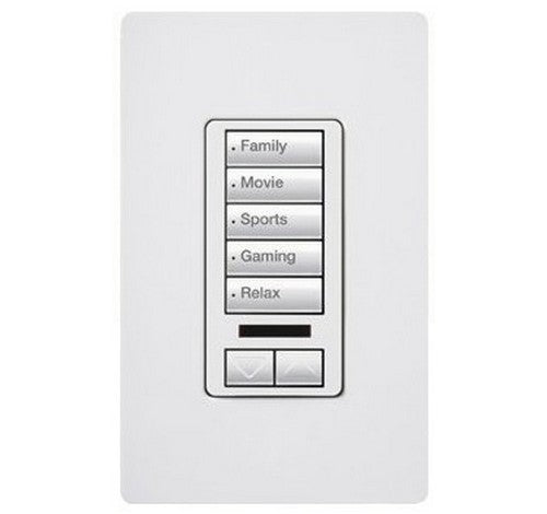 Lutron RRD-W5BRLIR Series RadioRA® 2 Maestro® Wall-Mount Designer Keypad 120 VAC