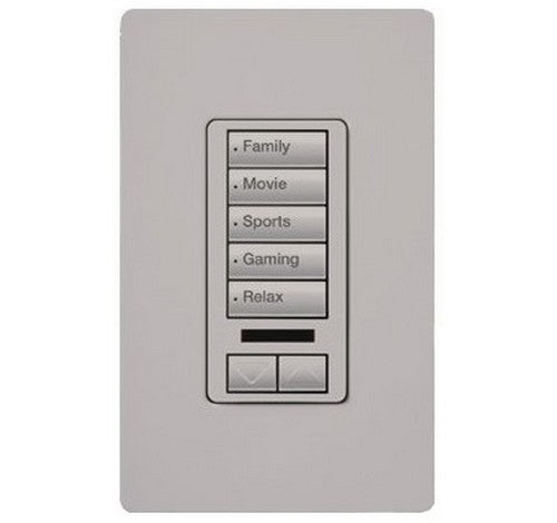Lutron RRD-W5BRLIR Series RadioRA® 2 Maestro® Wall-Mount Designer Keypad 120 VAC