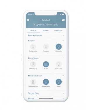 Lutron RRST-RD-BW Lutron RadioRA 3 Sunnata PRO LED + RF Touch Companion Dimmer Brilliant White Finish
