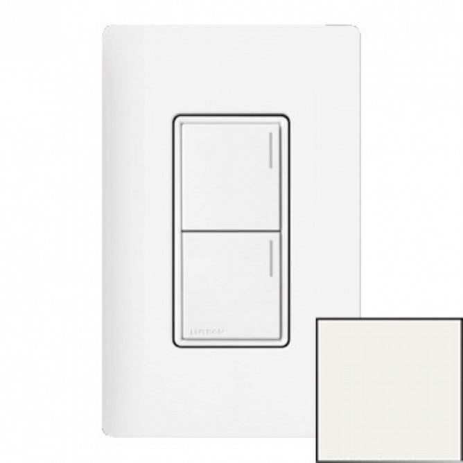 Lutron RRST-W2B-GL Lutron RadioRA 3 Sunnata Keypad - 2 Button - Glacier White Finish