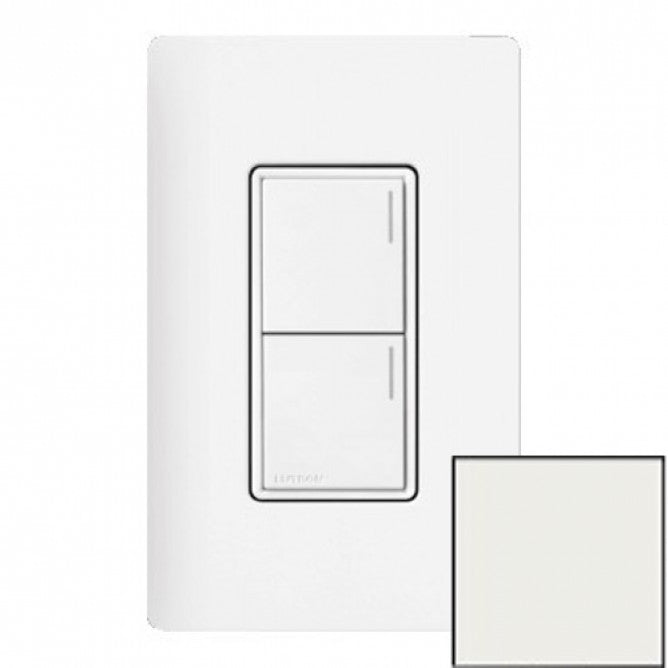 Lutron RRST-W2B-RW Lutron RadioRA 3 Sunnata Keypad - 2 Button - Architectural White Finish