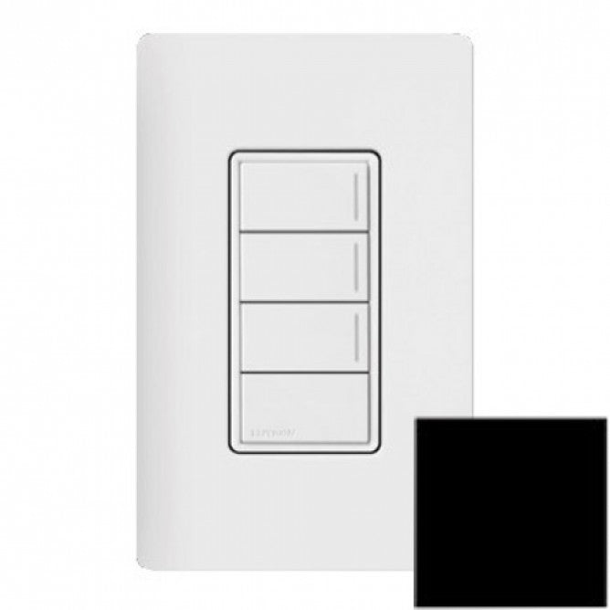 Lutron RRST-W3RL-BL Lutron RadioRA 3 Sunnata Keypad - 3 Button w/ Raise-Lower - Black Finish