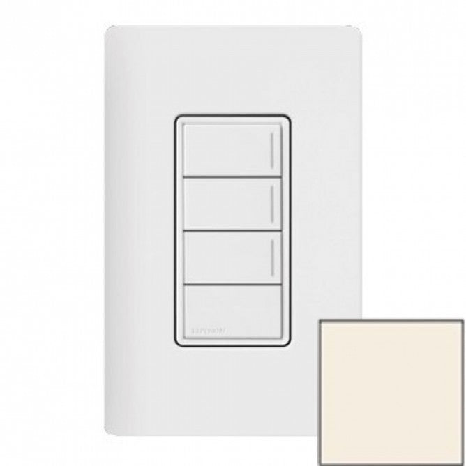 Lutron RRST-W3RL-LA Lutron RadioRA 3 Sunnata Keypad - 3 Button w/ Raise-Lower - Light Almond Finish