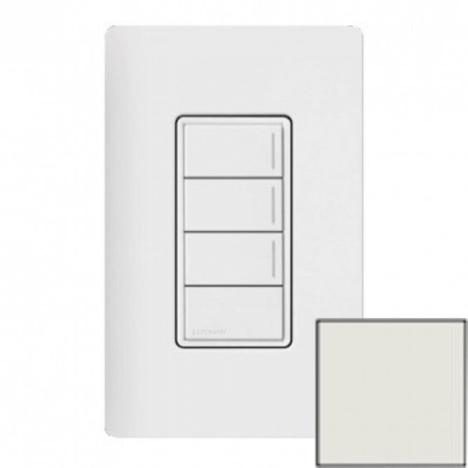 Lutron RRST-W3RL-LG Lutron RadioRA 3 Sunnata Keypad - 3 Button w/ Raise-Lower - Lunar Gray Finish