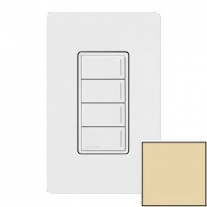 Lutron RRST-W4B-IV Lutron RadioRA 3 Sunnata Keypad - 4 Button - Ivory Finish