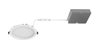 Westgate RSL6-BF-MCT5 LED 12W 6 Inch Baffle Round Slim Panel Light Multicolor Temperature 900LM