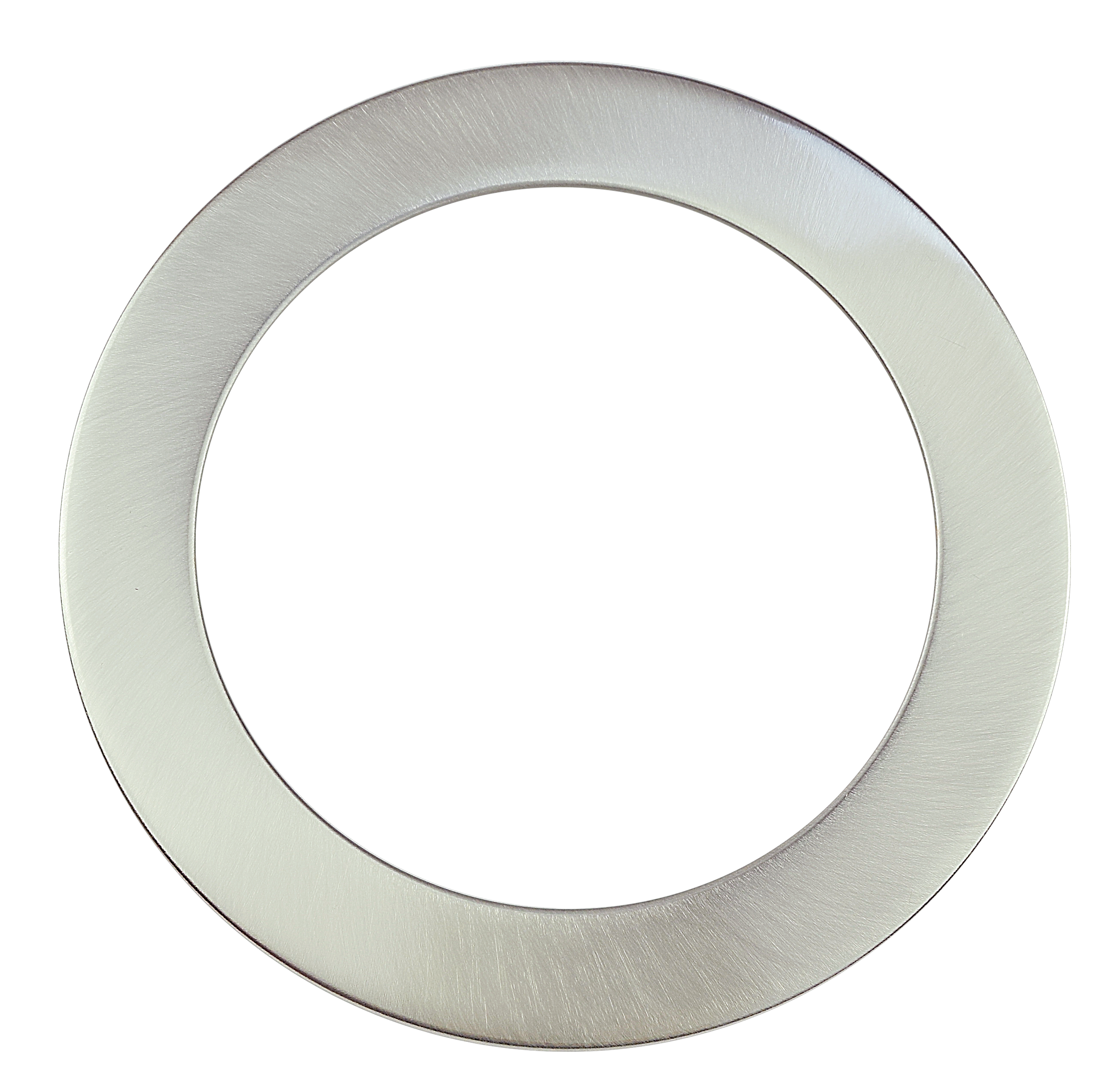 Westgate RSL6-TRM-BN LED 6 Inch Ultra Slim Round Recessed Light Clip on Trim Brushed Nickel Finish