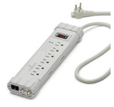 Leviton S1000-PTC 15A Office grade surge strip with ABS plastic enclosure And 6 ft cord with 5-15Pplug 120V AC
