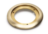 Lew Electric SCF-1 5.25" Round Carpet Flange For Floor Boxes, Brass Finish