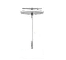 Westgate SCL-CS1-12FT Adjustable 12 Foot 1/16 Inch Single Suspension Canopy Set With Keyhole End Connector Non-Power Side White