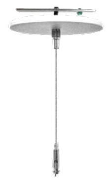 Westgate Lighting SCL-CS1P-6FT-NC, Adjustable 6 Foot 1/16 Inch Single Suspension Canopy Set With Keyhole End Connector Power Side Without Cord