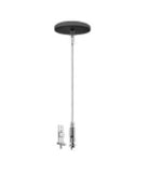 Westgate Lighting SCL-CS1M-6FT-BK Adjustable 6ft Single Suspension 2" Canopy Set with Keyhole End Connector, Non-Power Side, Black Finish