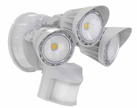Westgate Lighting SL-30W-MCT-WH-P LED 30W Security Lights With PIR Sensor 120VAC White Finish