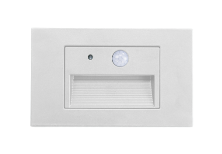 Westgate Lighting SLE-A-120V-MCT-PIR-WH LED Integrated Step Lights with PIR Motion Sensor & Photocell, Lumens 150 lm, Multi-Color Temperature, White Finish