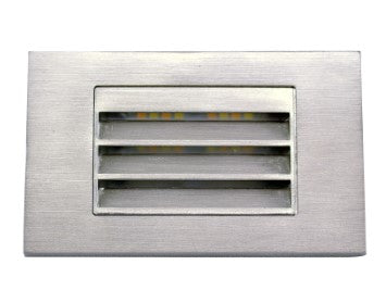 Westgate SLE-LH-12V-MCT-BN Model-LH LED Integrated Step Light Horizontal Louver, Multi-Color Temperature, Wattage 5w, Brushed Nickel Finish