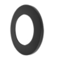 EnvisionLED SLPNL-TRIM-3R-BLK 3 Inches Round Black Trim