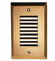 Westgate SLT-LV-AZ LED Step Light Face Plate Precision Cast Aluminum Vertical Louver Antique Bronze Finish