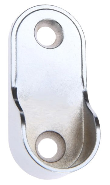 ABBA Lighting USA SM08 Oval Wardrobe Rail End Brackets Steel Closet Rod Socket Holder