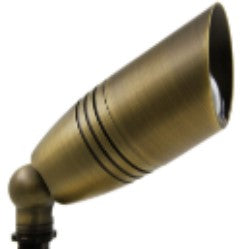 ABBA Lighting USA SPB06-NB 6.5″(L) Heavy Duty Cast Brass Spot Light - Finish: Natural Brass